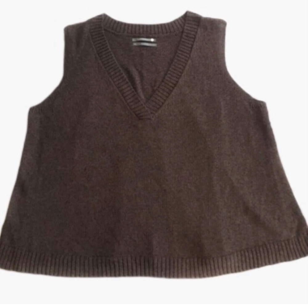 NWT Anthropologie Dark Brown Sweater